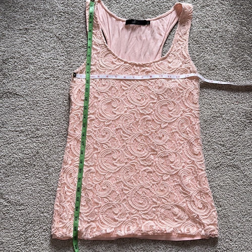BKE Boutique Lace Lined Tank! - Picture 7 of 8